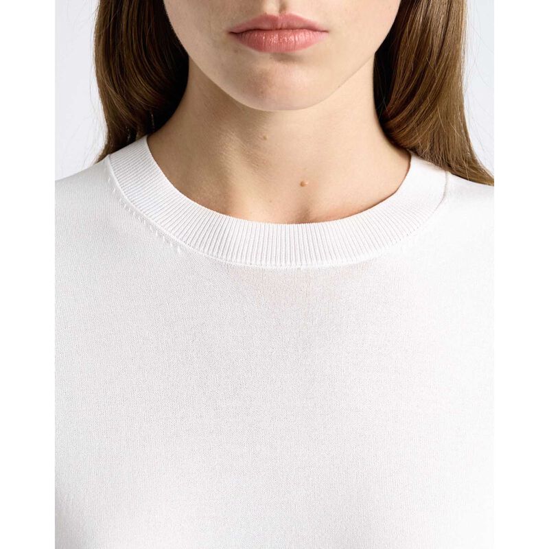 Cue White Knitted Tee image number 2